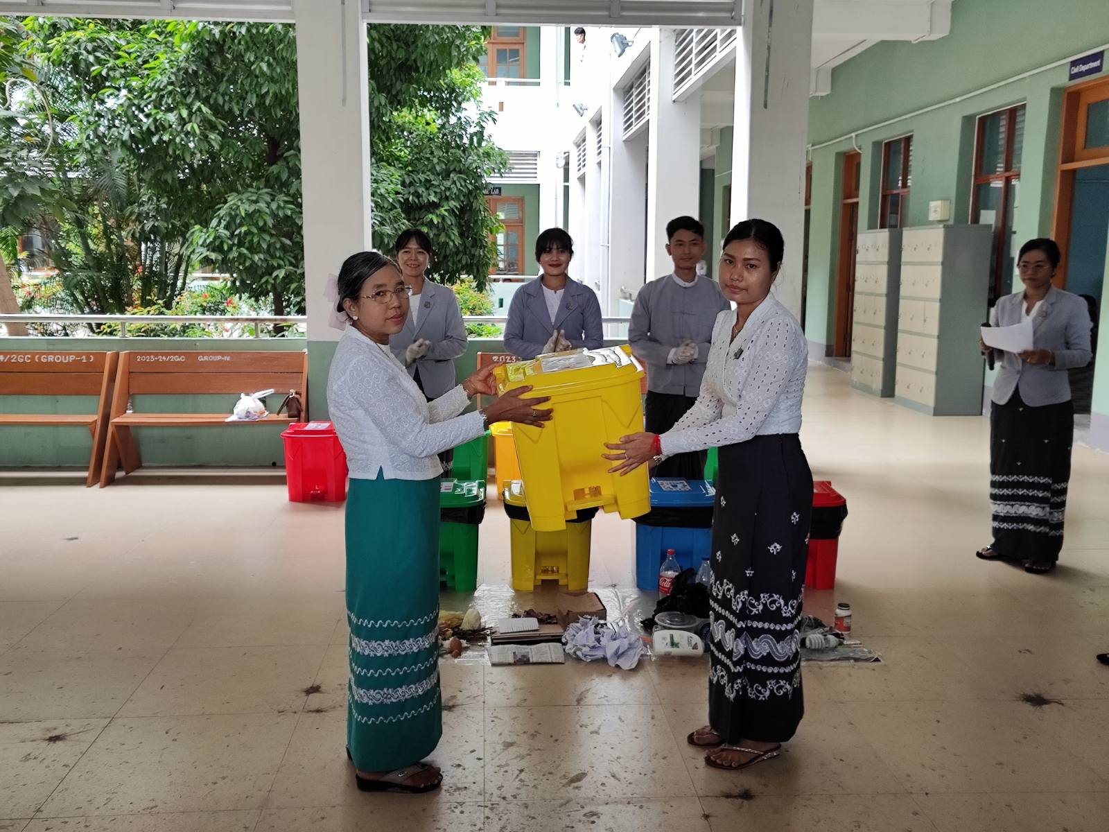 TRASH BIN DONATION CEREMONY